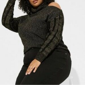 Torrid cold shoulder sweater